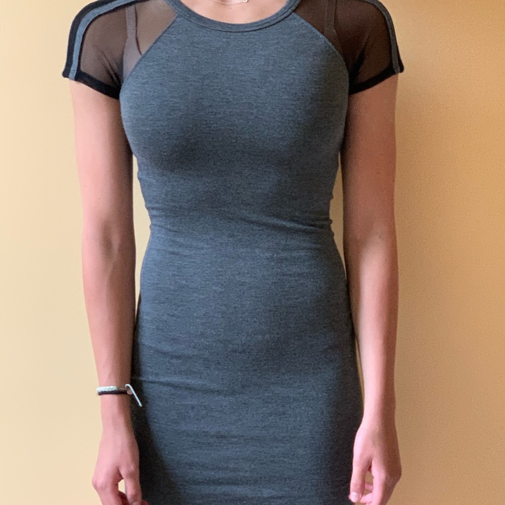 Fitted Grey Dress